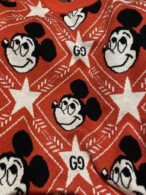 gucci mickey mouse green sweater