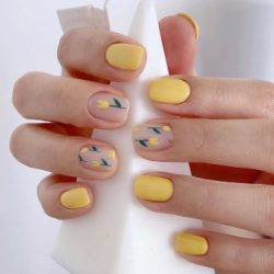 Yellow Tulip Nails