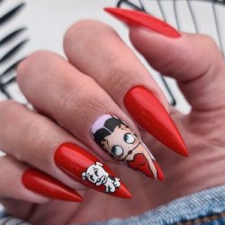 Betty Boop nails