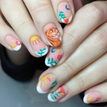 Tiger nails bohemian