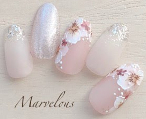 Cherry Blossom Nails