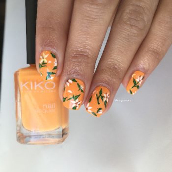 orange blossom nails orange