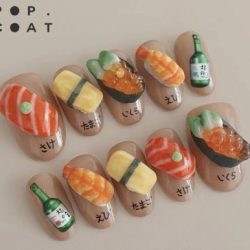 sushi nails @popcoat