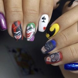 Batman characters nails