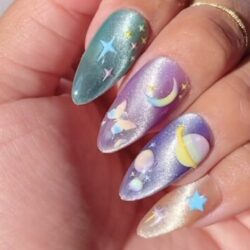 Pastel Space Nails