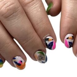 Toucan Abstract Nails