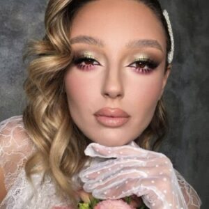Peach Bride Makeup